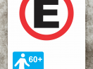 Placa de Estacionamento PCD | Cadeirante | Idosos 60+ | Autista | Gestante | Veículos Elétricos