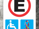 Placa de Estacionamento PCD | Cadeirante | Idosos 60+ | Autista | Gestante | Veículos Elétricos