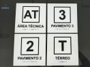 Placa Tátil Braille Acrílico