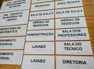 Placa Tátil Braille Acrílico