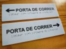 Placa Tátil Braille Acrílico