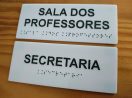 Placa Tátil Braille Acrílico