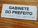 Placa Tátil Braille Acrílico
