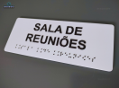 Placa Tátil Braille Acrílico