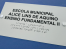 Placa Tátil Braille Acrílico