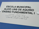Placa Tátil Braille Acrílico