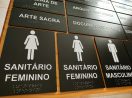 Placa Tátil Braille Acrílico