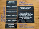 Placa Tátil Braille Acrílico