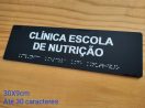 Placa Tátil Braille Acrílico