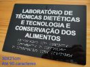 Placa Tátil Braille Acrílico