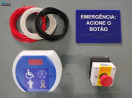 Alarme Audiovisual e Acionador Com Fio Para Sanitário Banheiro e Vestiário