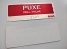 Placa Puxe Empurre Com Braille Autoadesiva